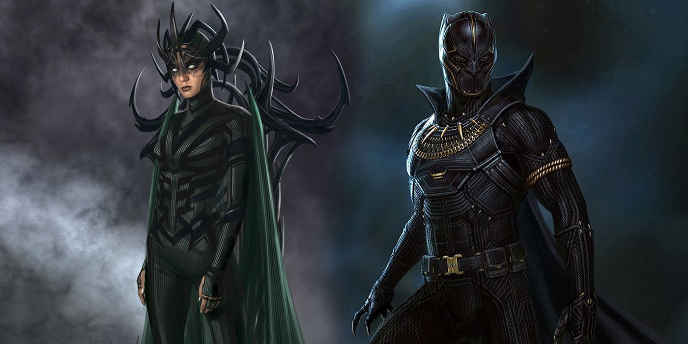 Hela and T'Chaka Concept Art By Andy Park