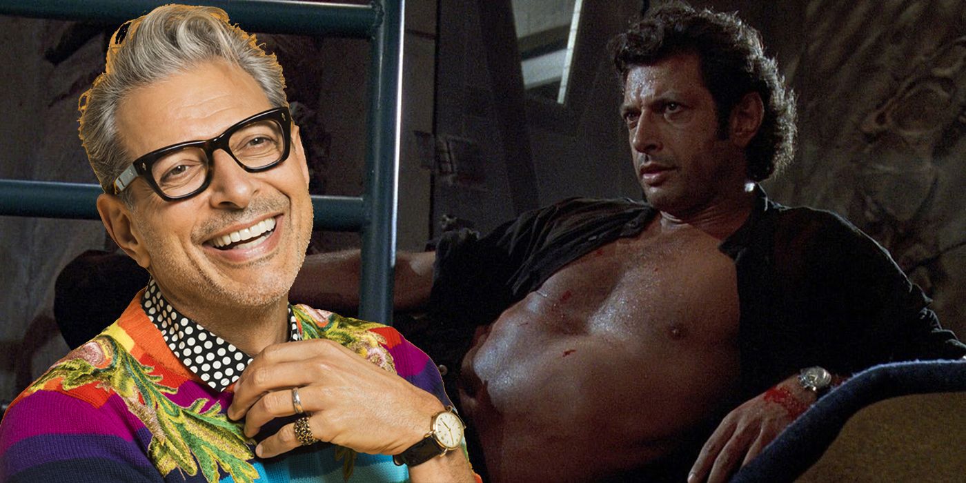 Jeff Goldblum topless Jurassic Park