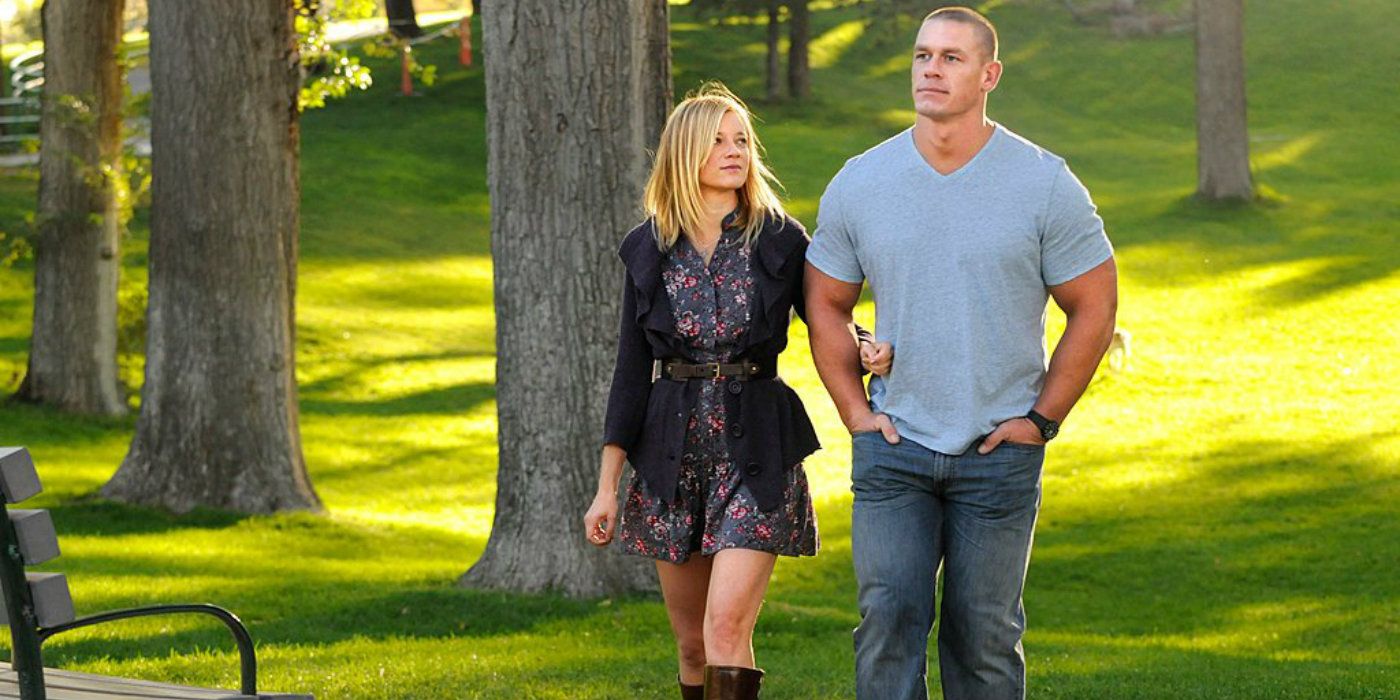 John Cena and Amy Smart in The Reunion