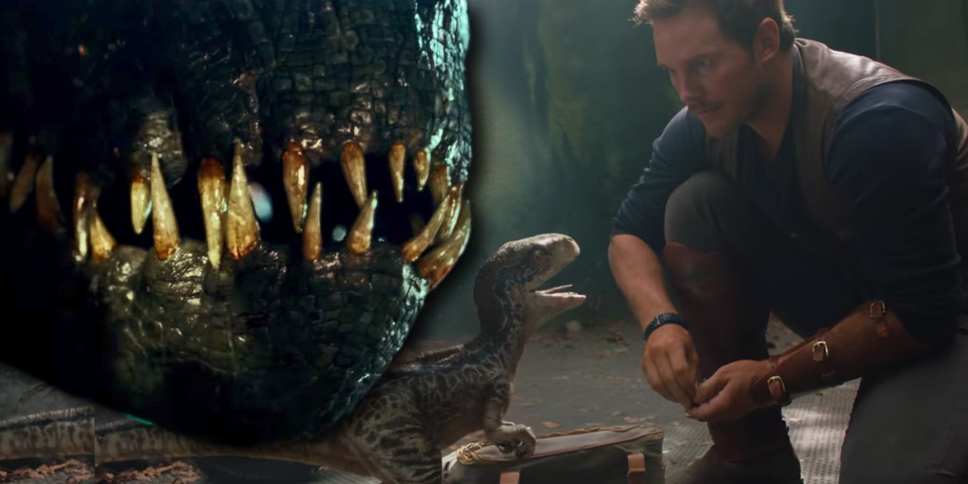 Jurassic World Chris Pratt with Dinosaurs