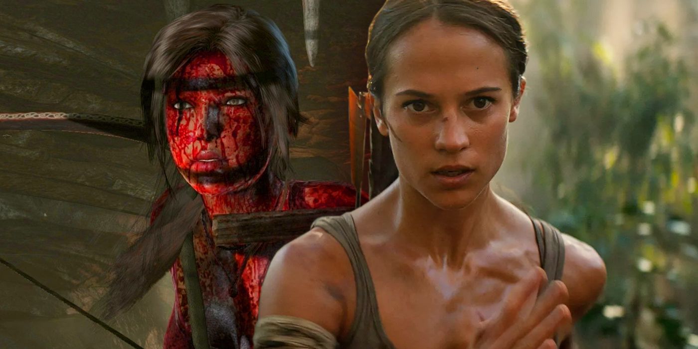 Lara Croft in 2013 Game and Alicia Vikander in Tomb Raider