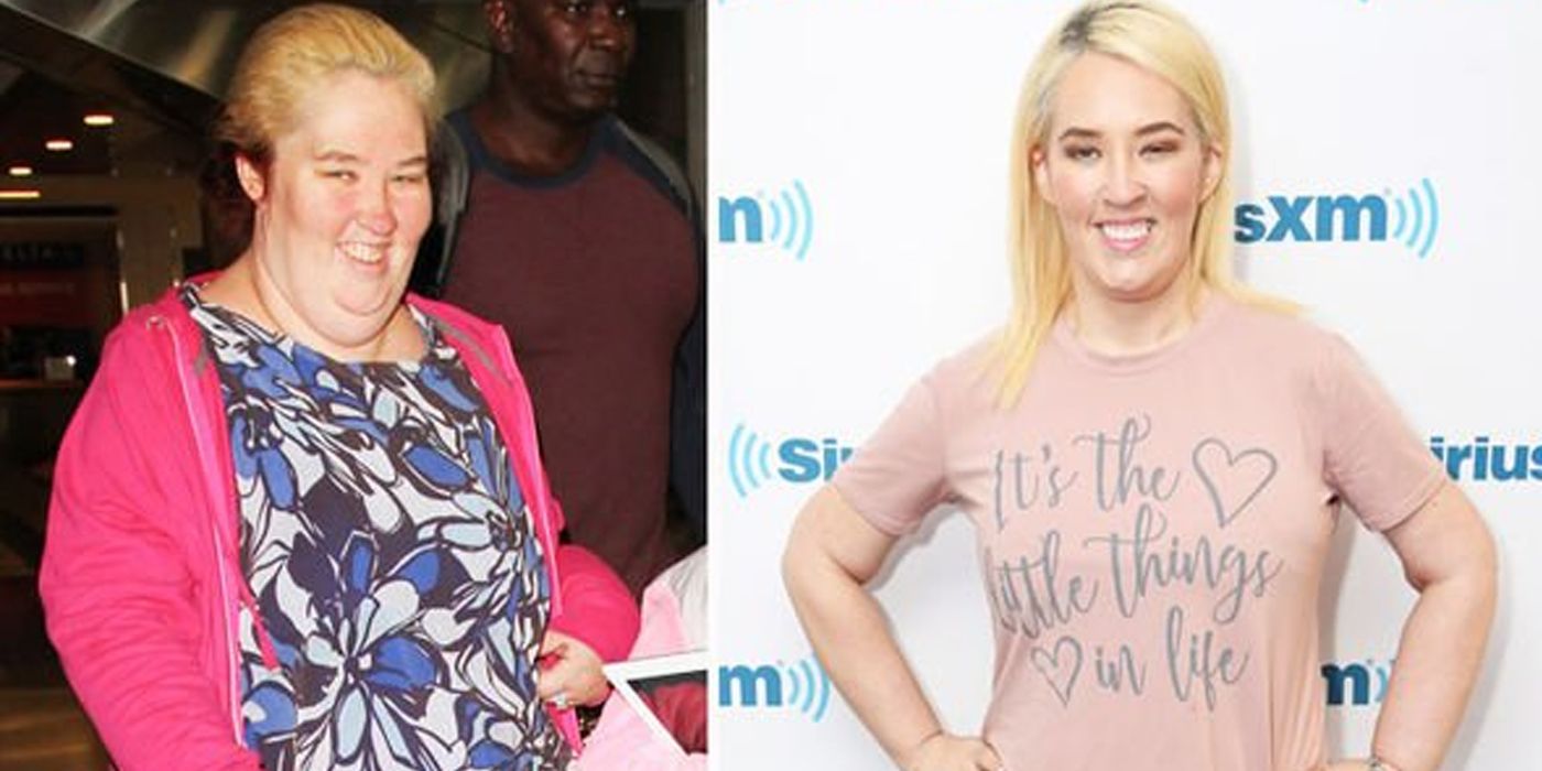 Side by side weight loss of Mama June from here comes honey boo boo