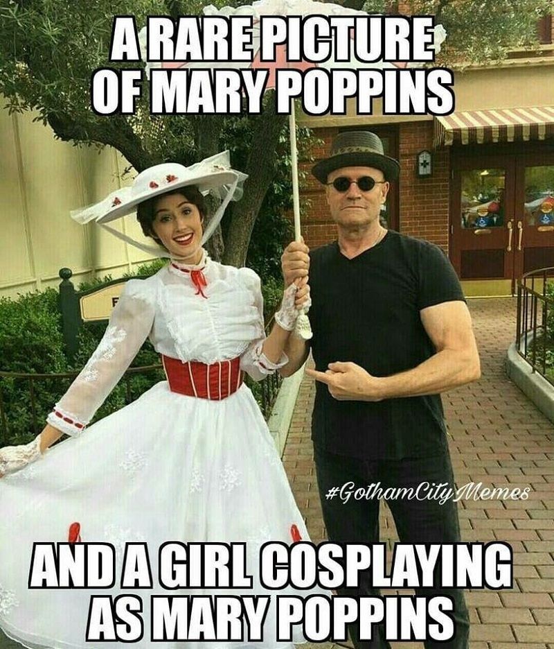 Mary Poppins and Michael Rooker