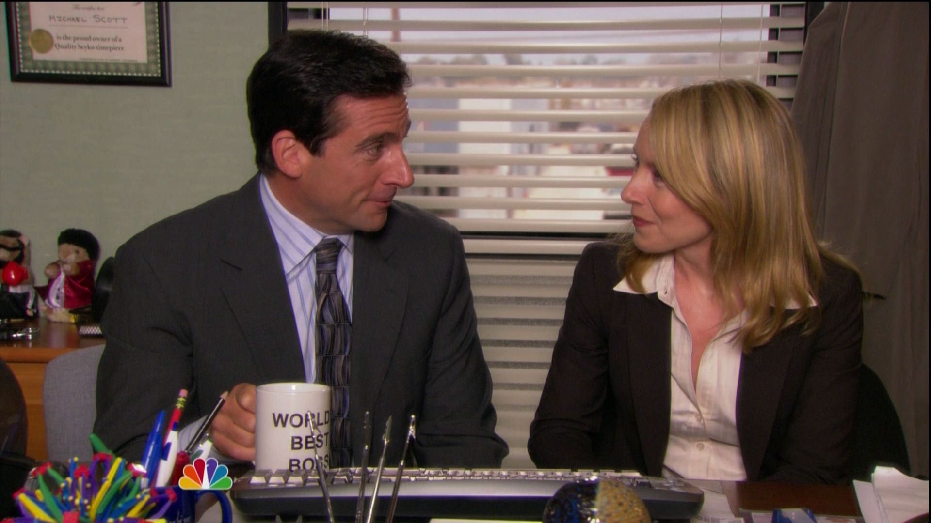 Michael and Holly in The Office
