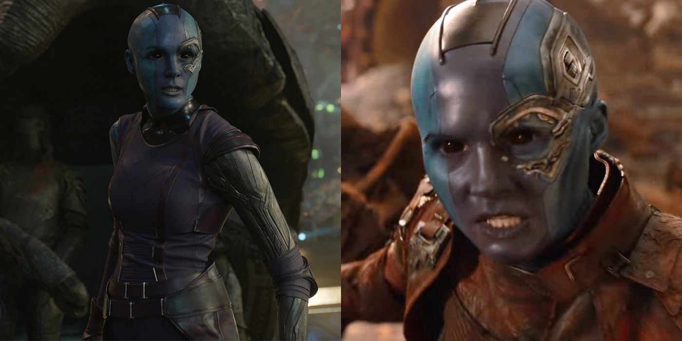 Nebula in Guardians of the Galaxy and Avengers Infinity War