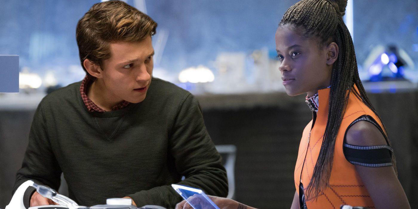 Peter Parker and Shuri - Tom Holland and Letitia Wright