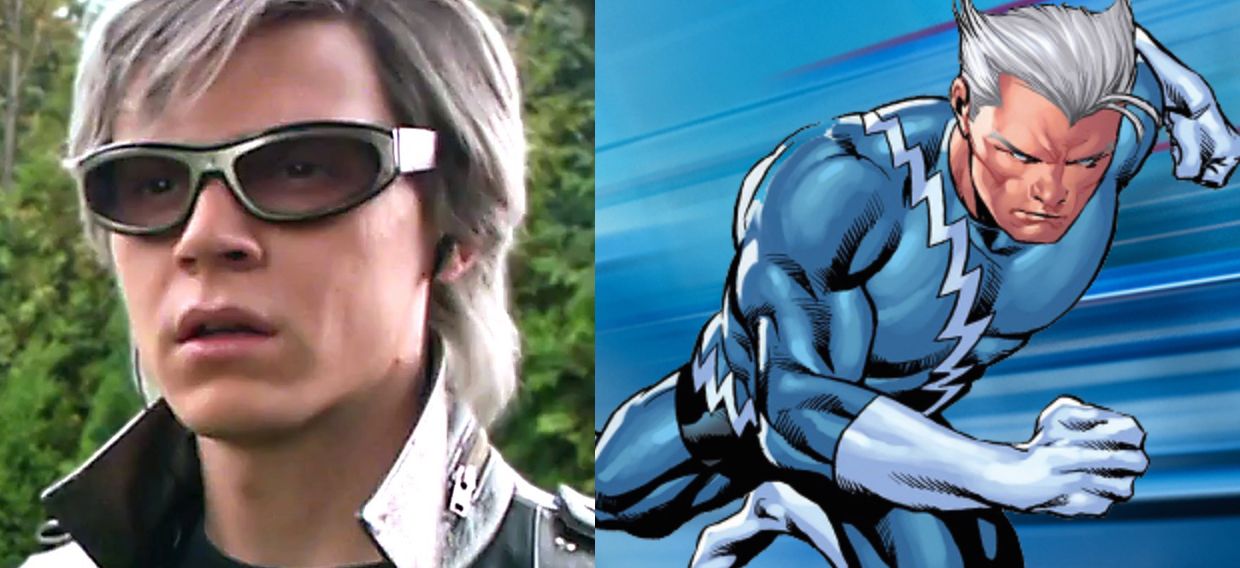 Pietro Maximoff Quicksilver in X-Men Movie and Comic