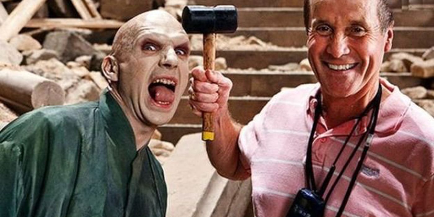 Ralphe Fiennes nel ruolo di Voldemort