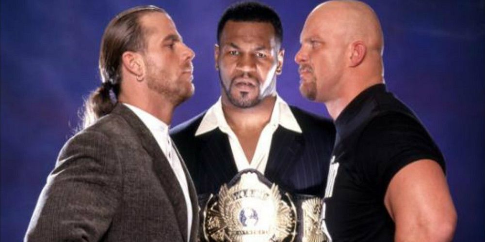 Shawn Michaels, Mike Tyson and Steve Austin