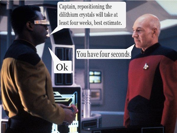 Star Trek Engineering Estimates