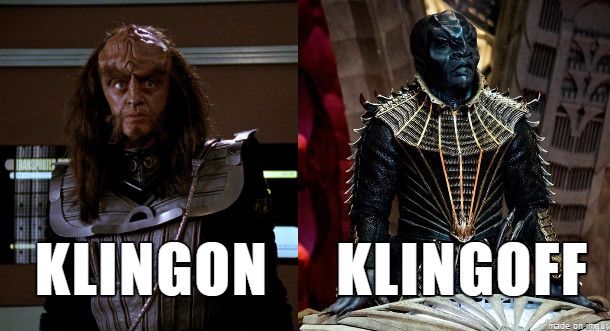 Star Trek Klingon Appearances Keep Changing