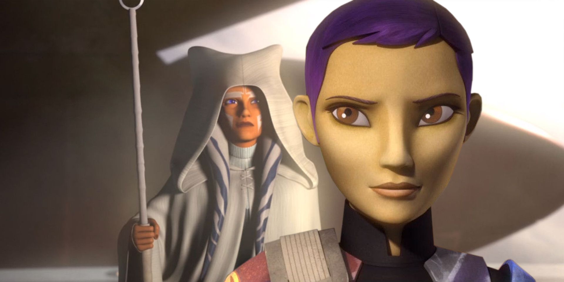 Ahsoka Tano and Sabine Wren in Rebels.