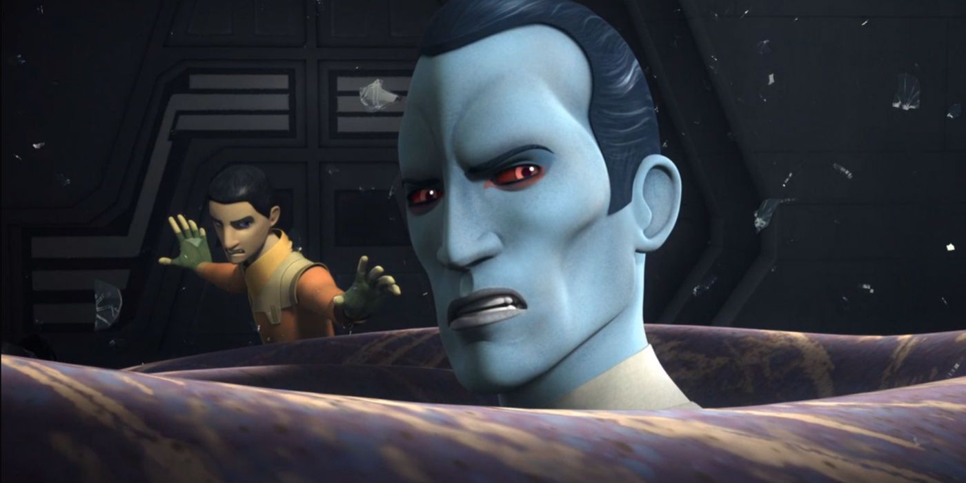 Ezra, Thrawn y Purrgils en el final de la serie Star Wars Rebels.