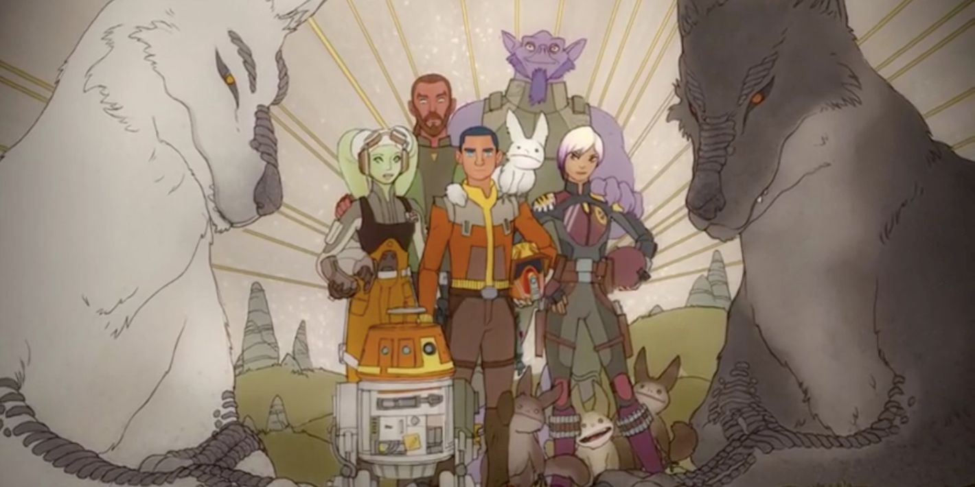 A mural of the Ghost Crew as seen in the Star Wars Rebels finale