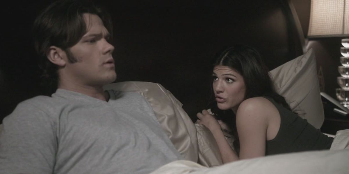 Sam and Ruby talk about Dean and demon blood in bed in Supernatural
