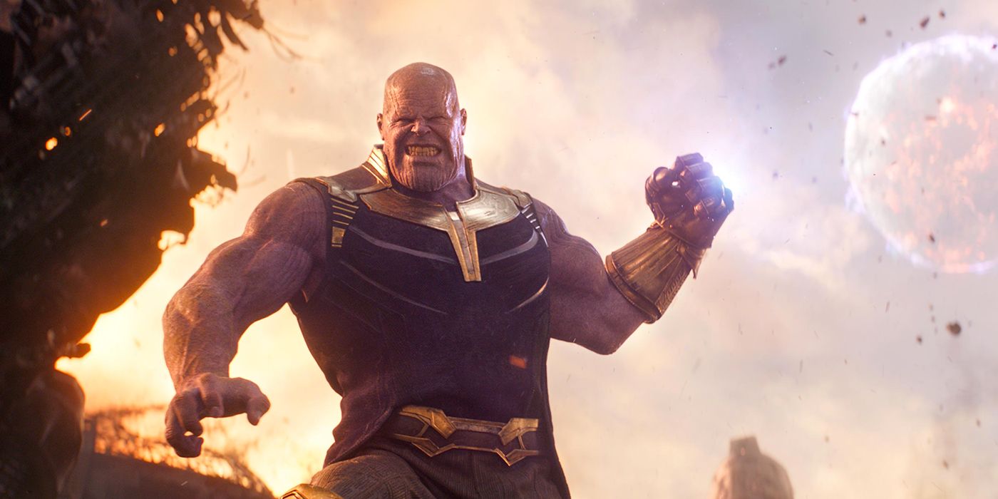 Thanos Brings Down A Planet On Titan in Avengers Infinity War