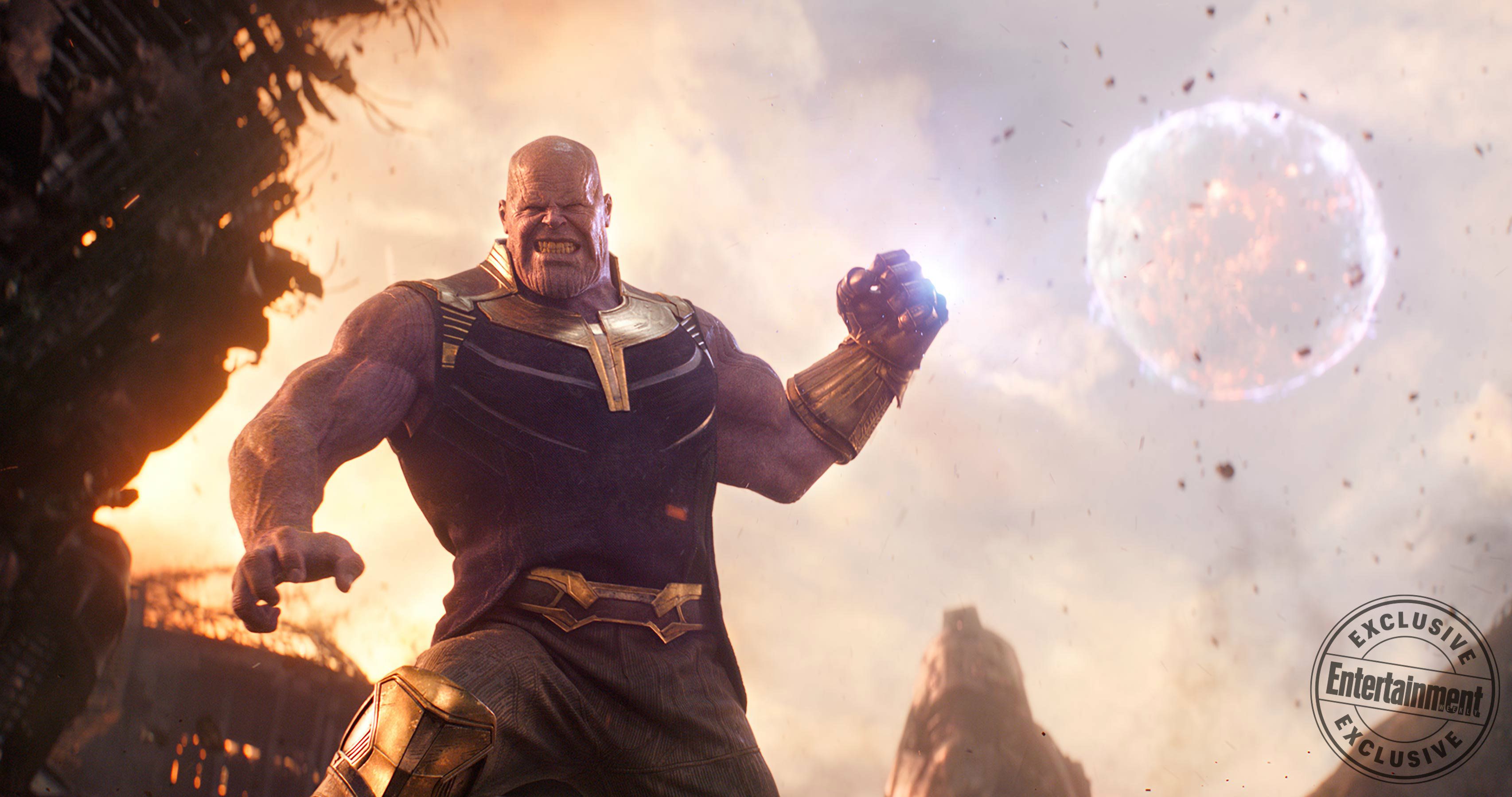 Thanos Throws a Moon in Avengers Infinity War
