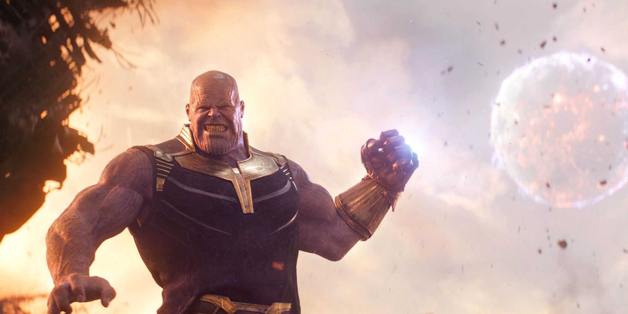 Thanos throws the moon in Avengers: Infinity War