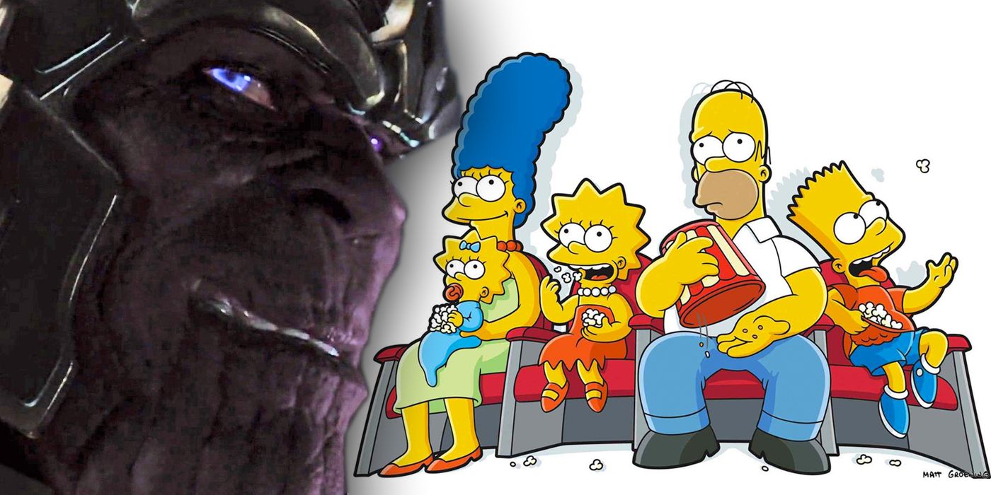Thanos with The Simpsons