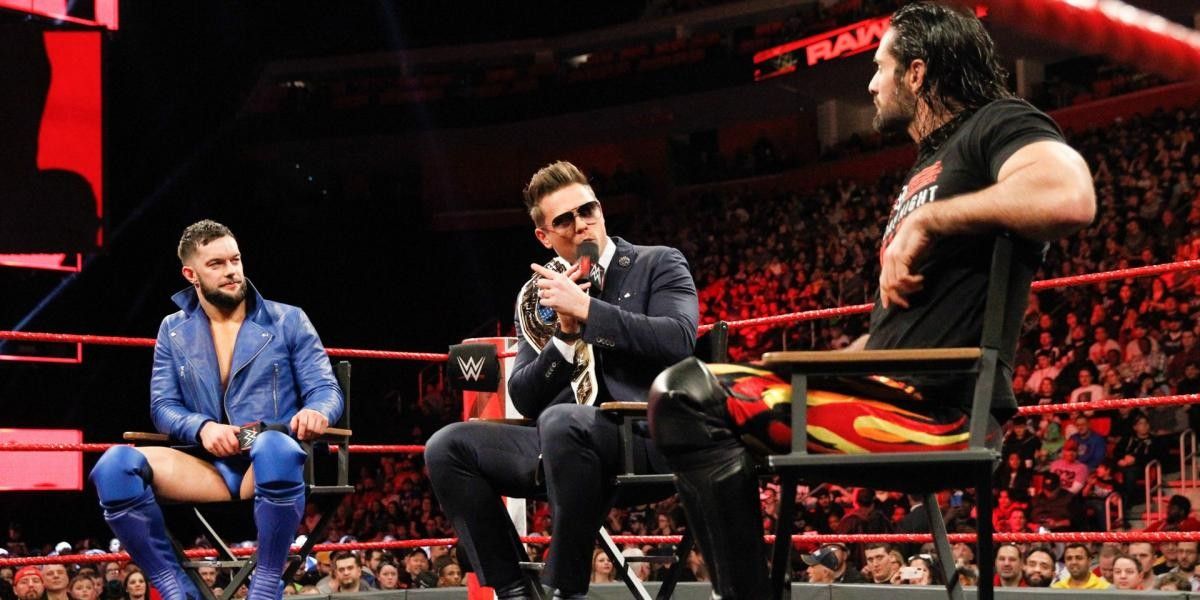The Miz, Seth Rollins and Finn Balor on WWE Raw