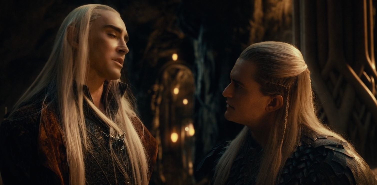 Thranduil and Legolas in The Hobbit