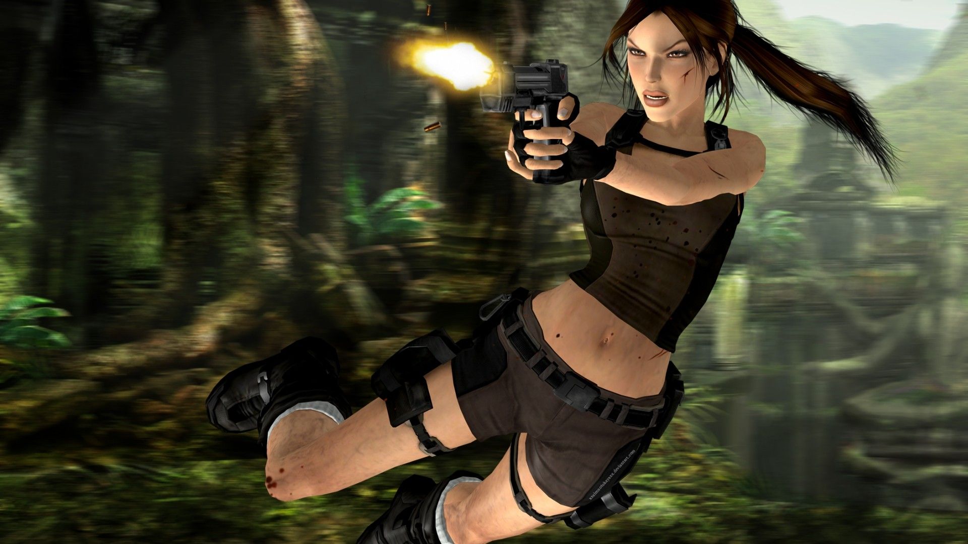 Tomb Raider Lara Croft Pony Tail shot