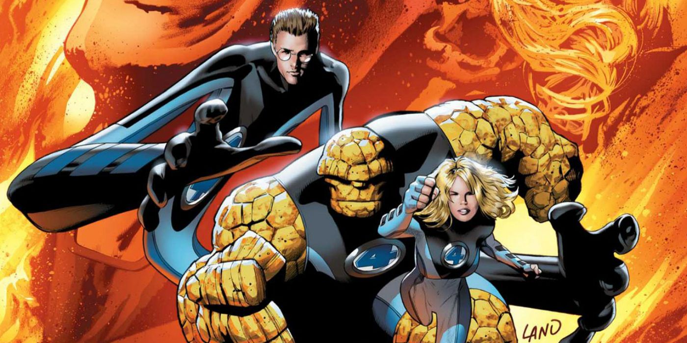 Ultimate Fantastic Four charges into battle from Marvel comics.