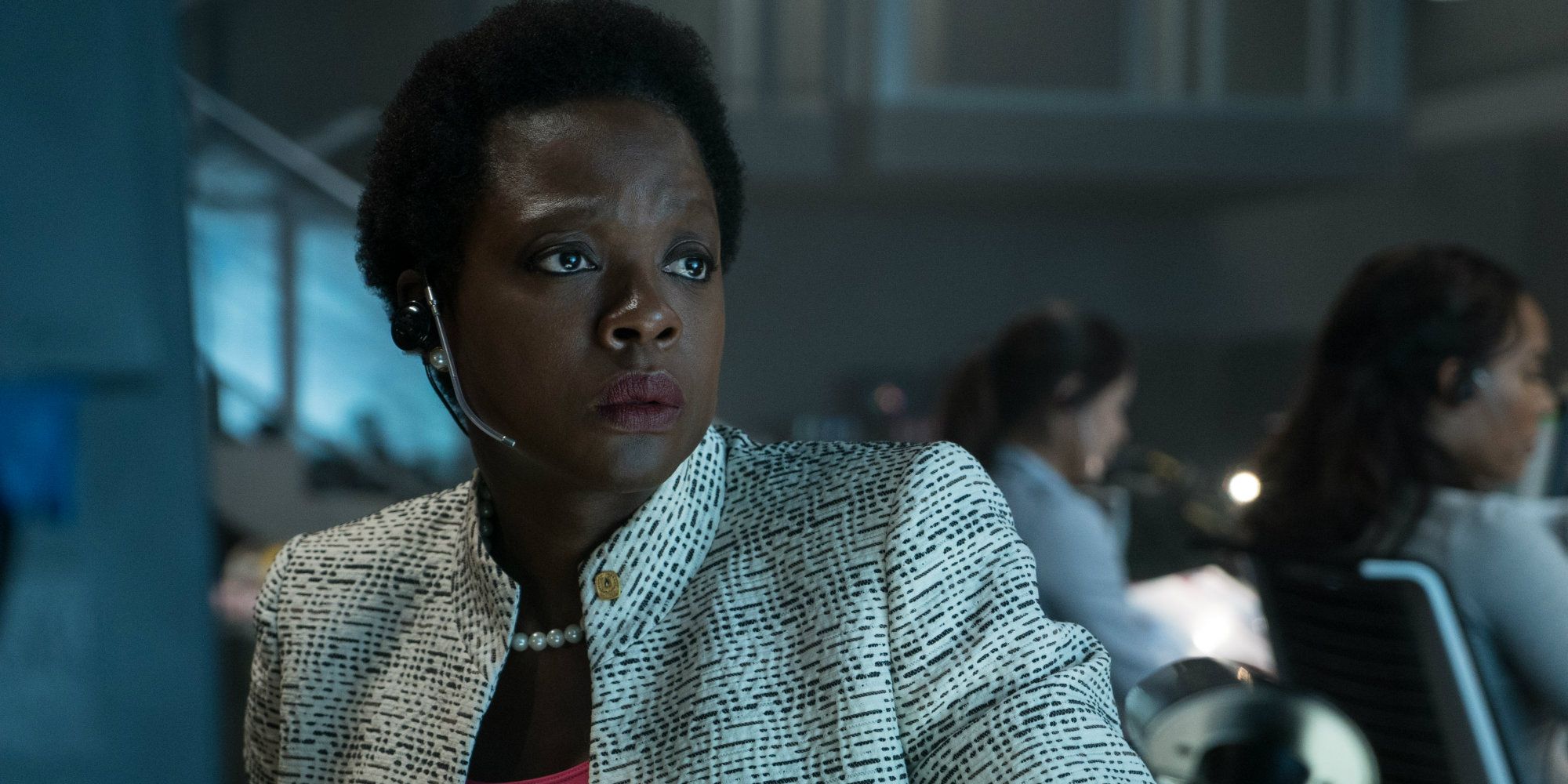 Amanda Waller looking serious in Suicide Squad