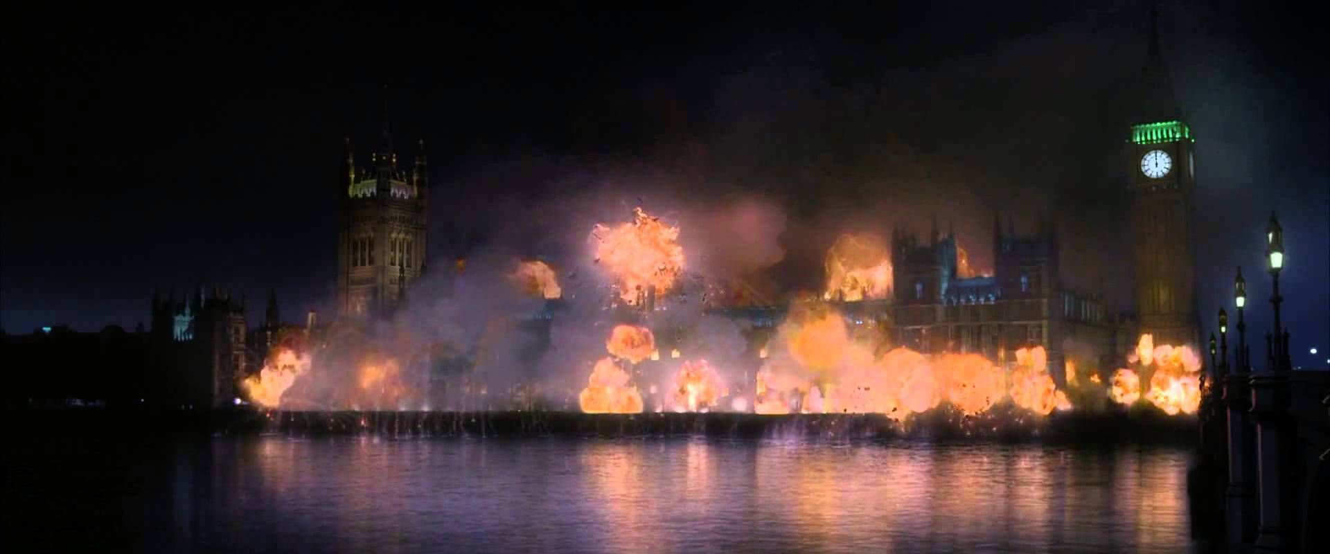 Whitehall Area Exploding in V for Vendetta