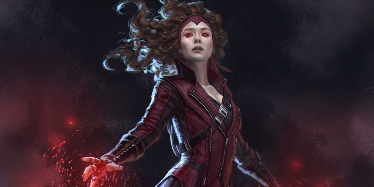 Some concept art for Scarlet Witch in Captain America: Civil War