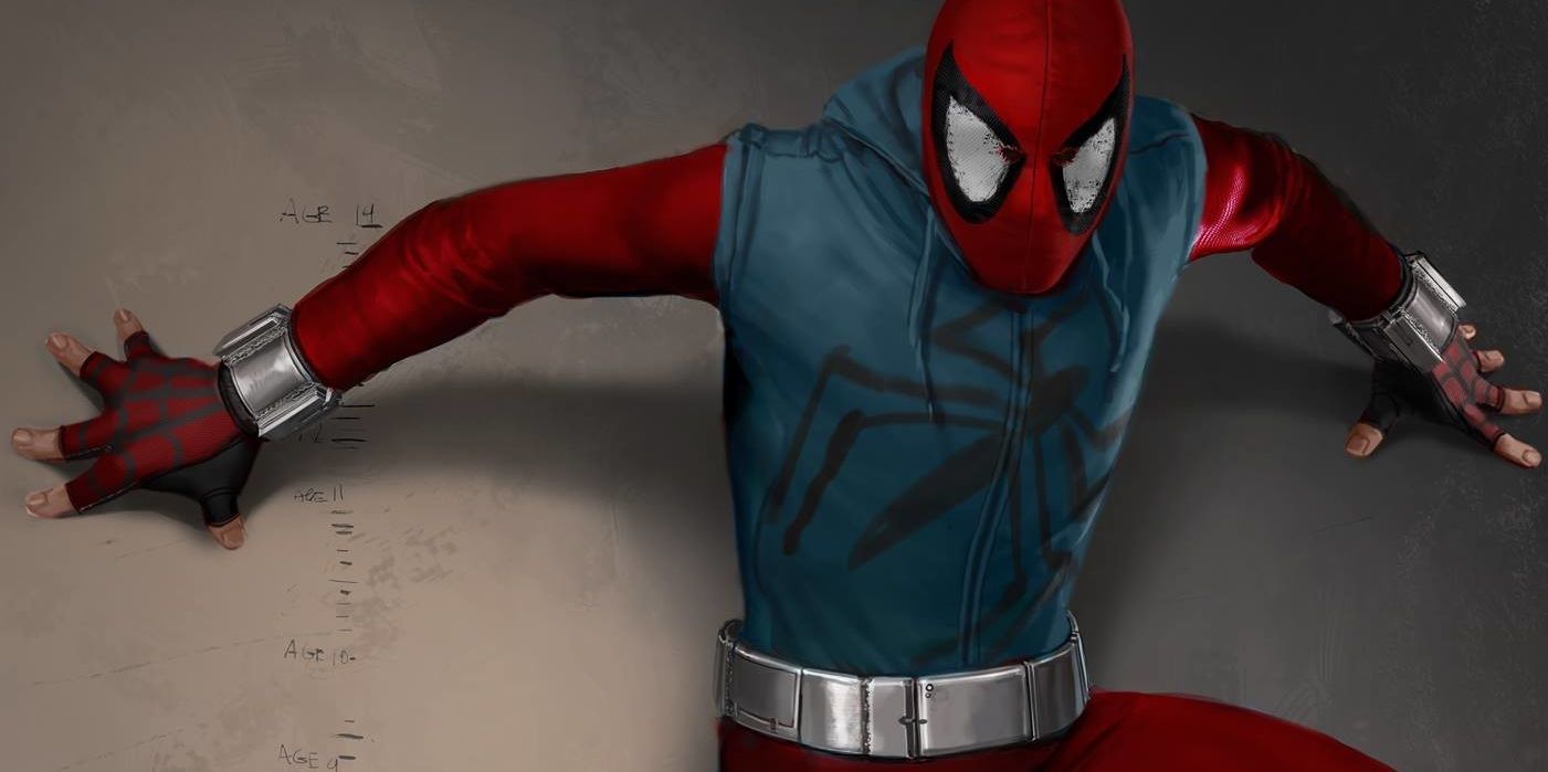 Scarlet Spider inspired concept art for Spider-Man Homecoming