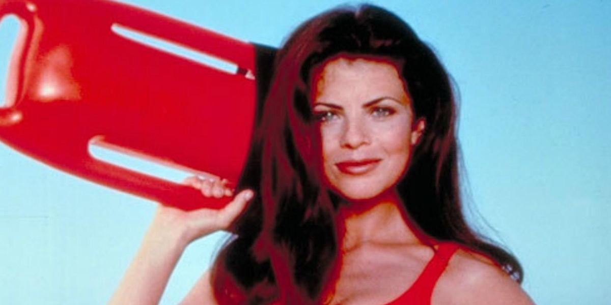 Yasmine Bleeth in a promotional photo for Baywatch