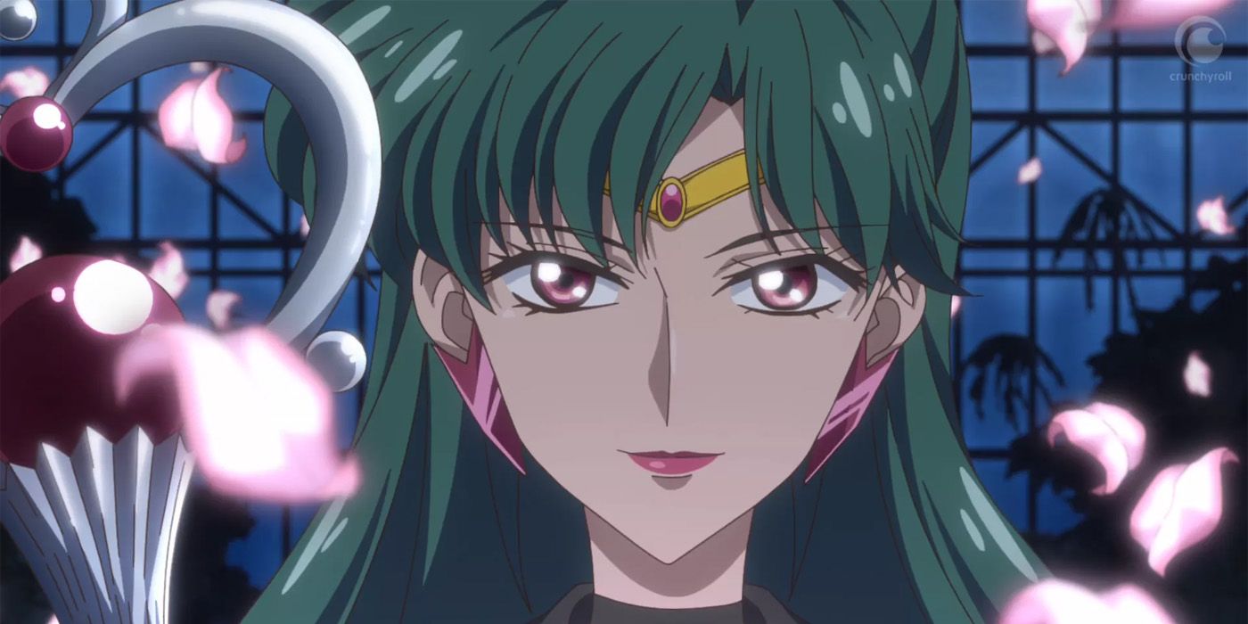Sailor Pluto smiling sweetly in Sailor Moon Crystal