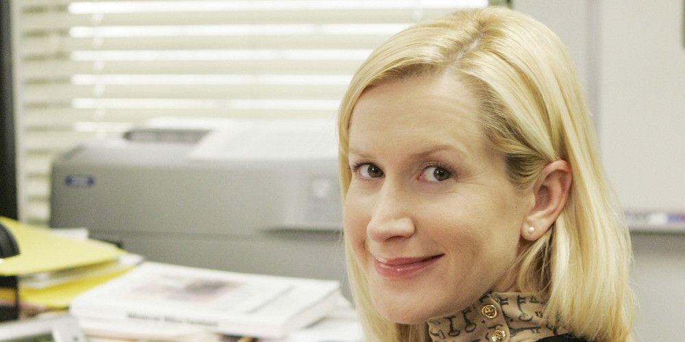 Angela Kinsey as Angela Martin in The Office