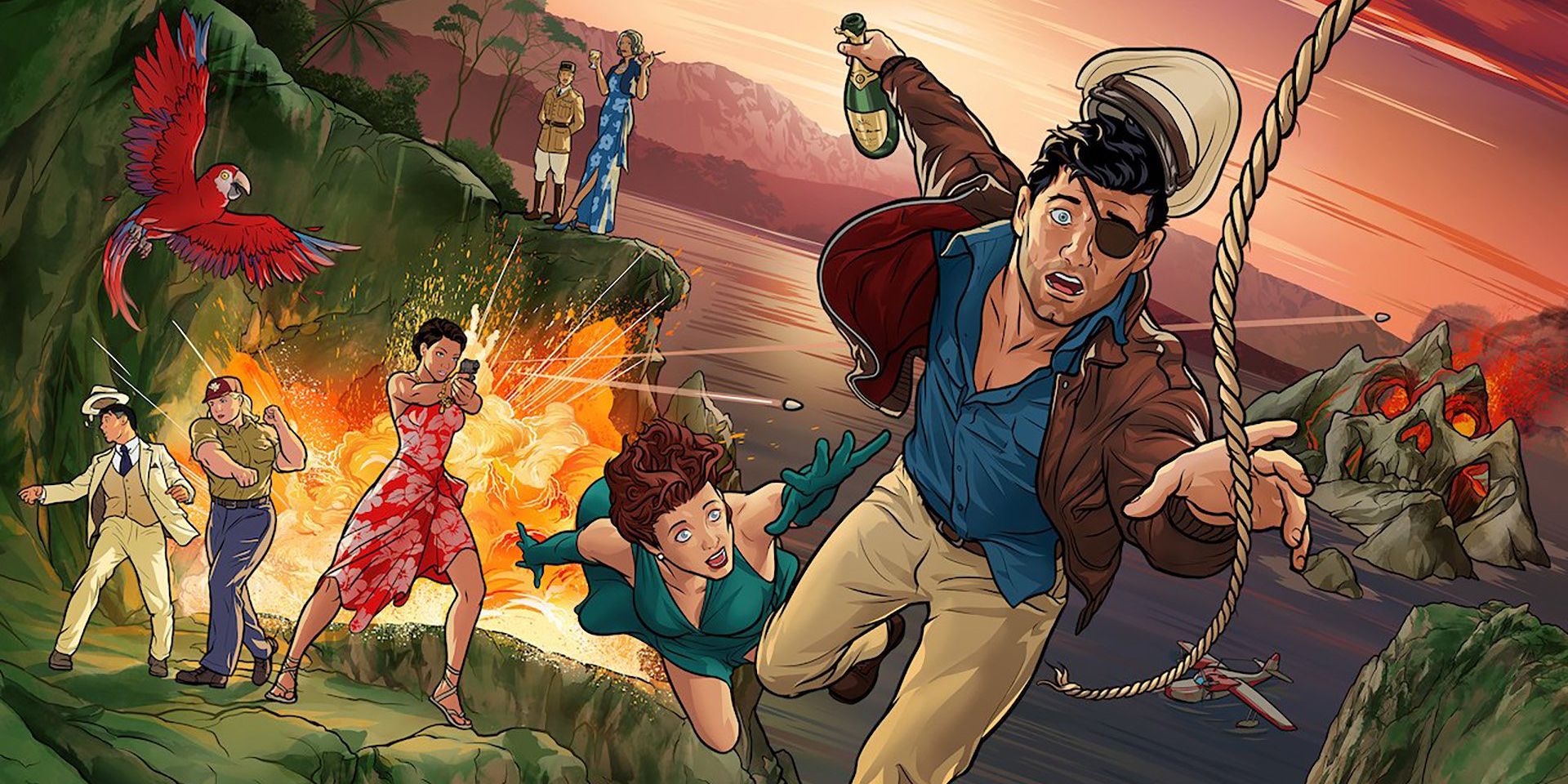 A promo from Archer: Danger Island.
