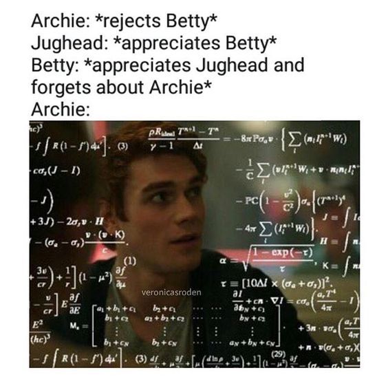 Archie being stupid meme Riverdale
