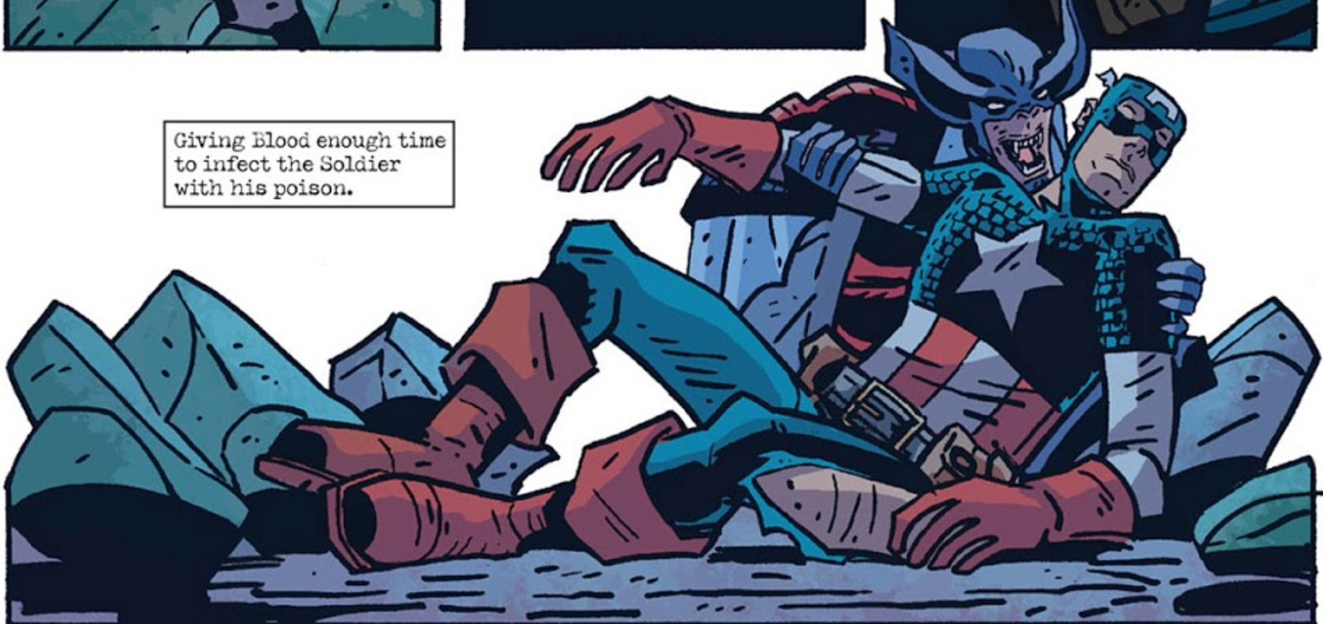 Baron Blood Bites Captain America In Issue 616