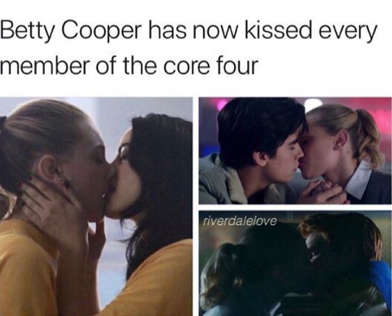 Betty Kissing Everyone Riverdale