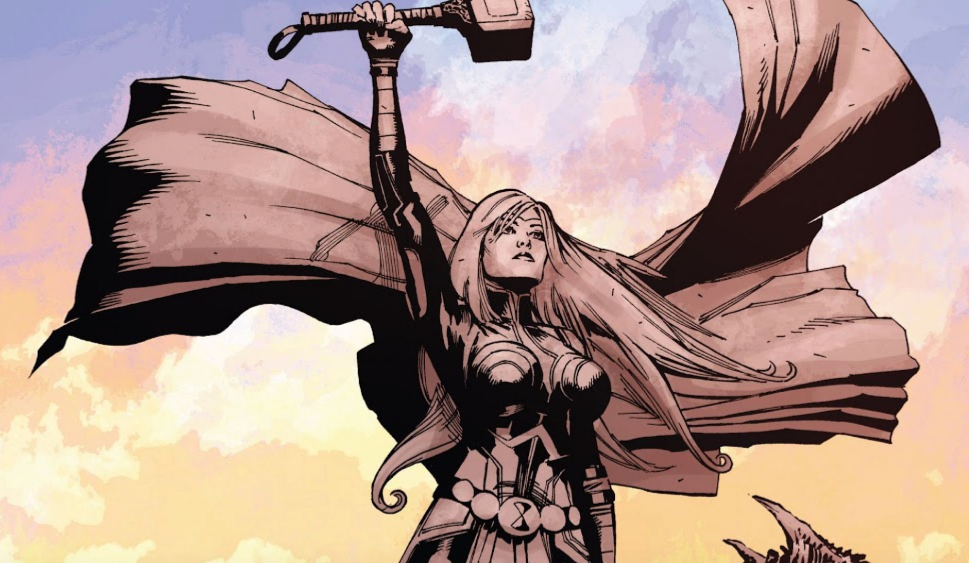 Black Widow As Thor in What If Age of Ultron Issue 3