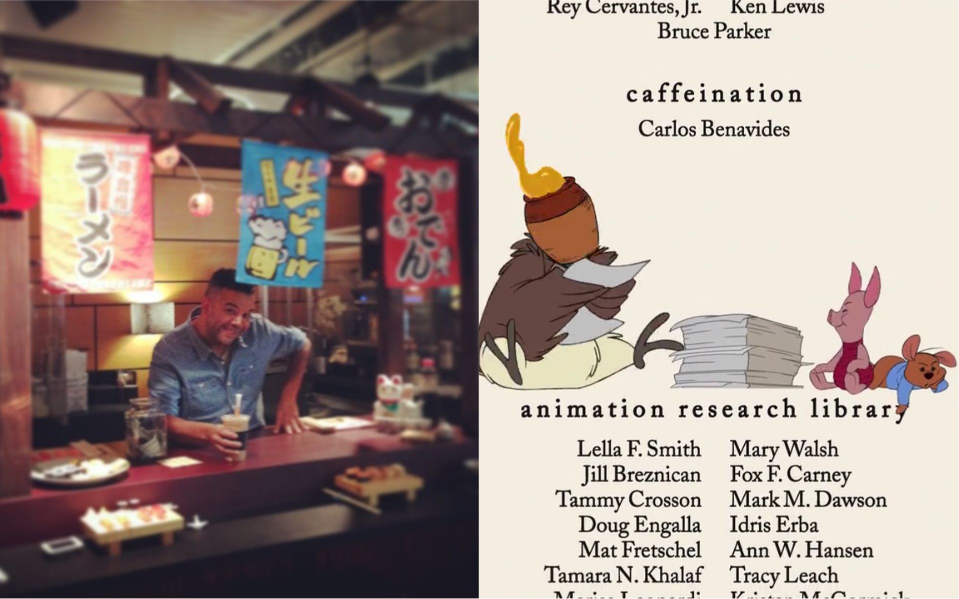 Carlos Benavides Coffee Guy at Disney
