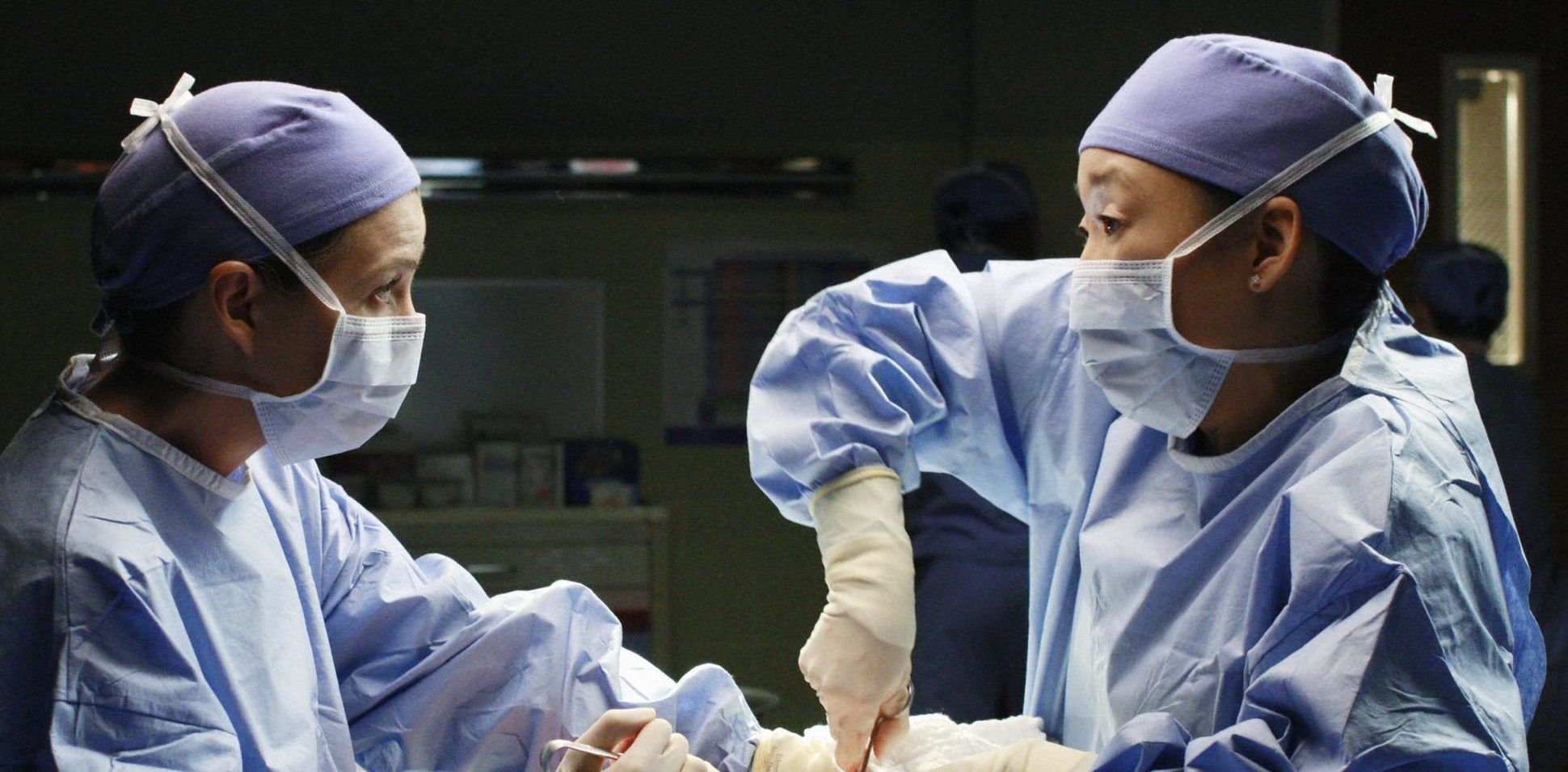 Christina Yang performing surgery
