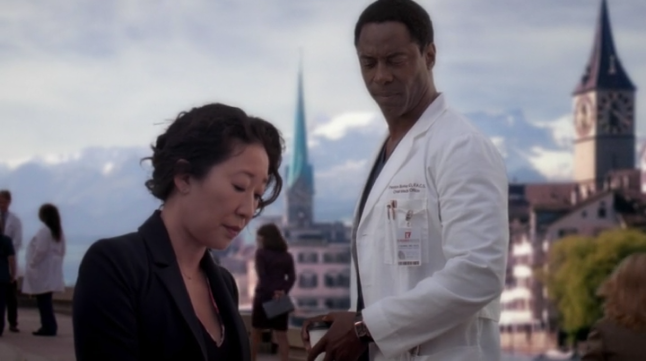 Christina and Doctor Burke in Zurich