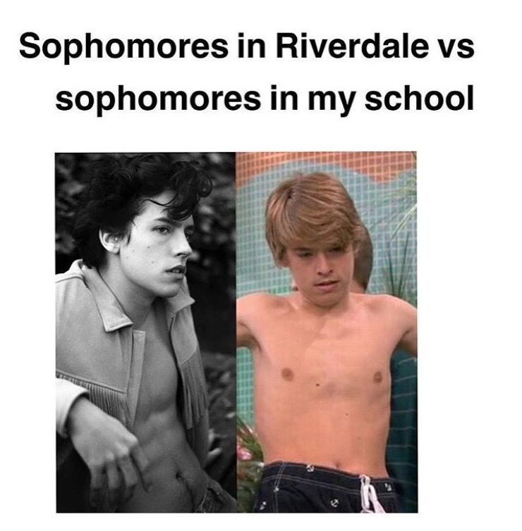 Cole Sprouse riverdale teenagers meme