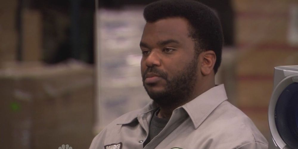 Darryl Philbin sitting in the warehouse in The Office