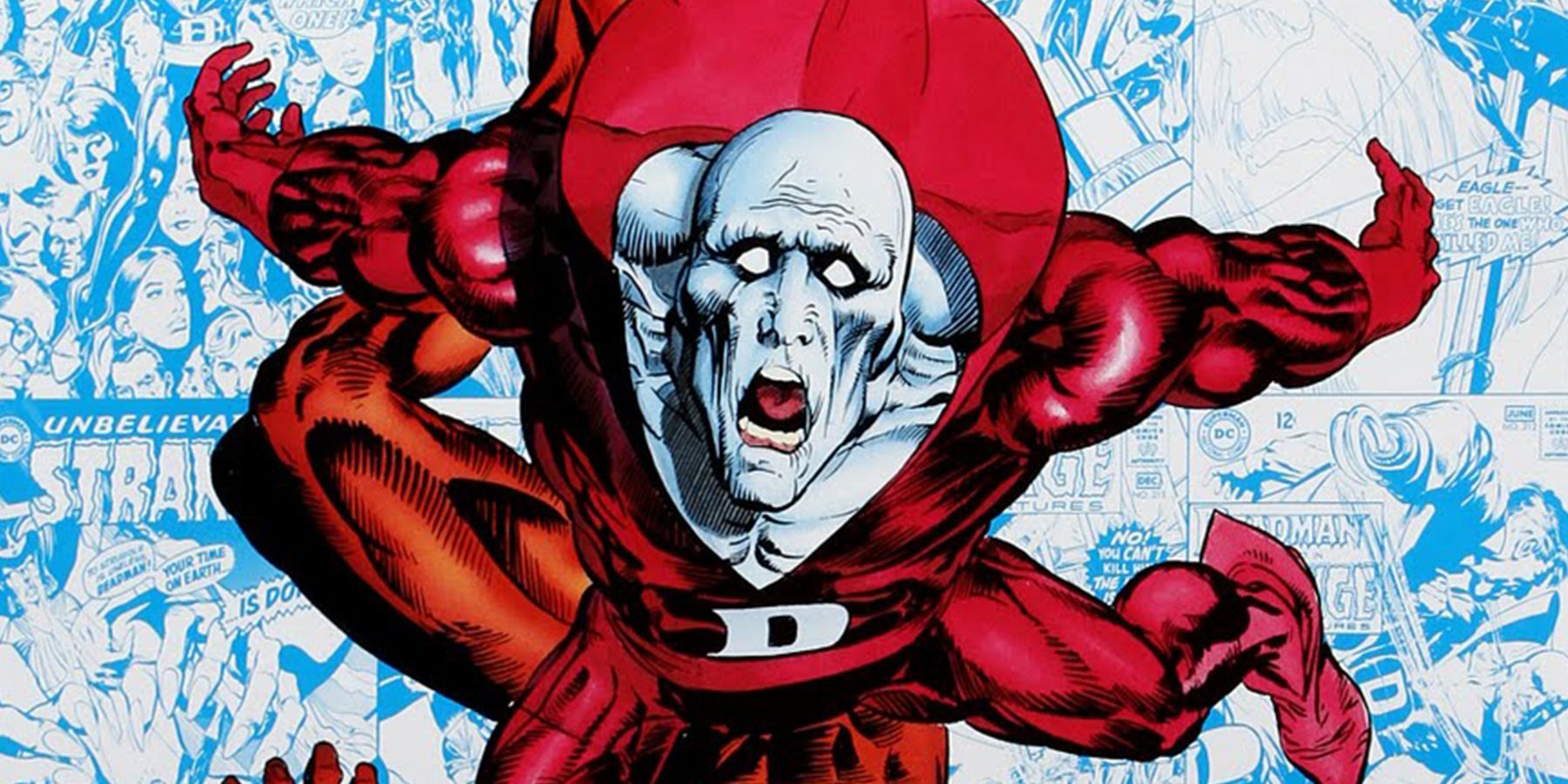 Deadman screams in terror from DC Comics 
