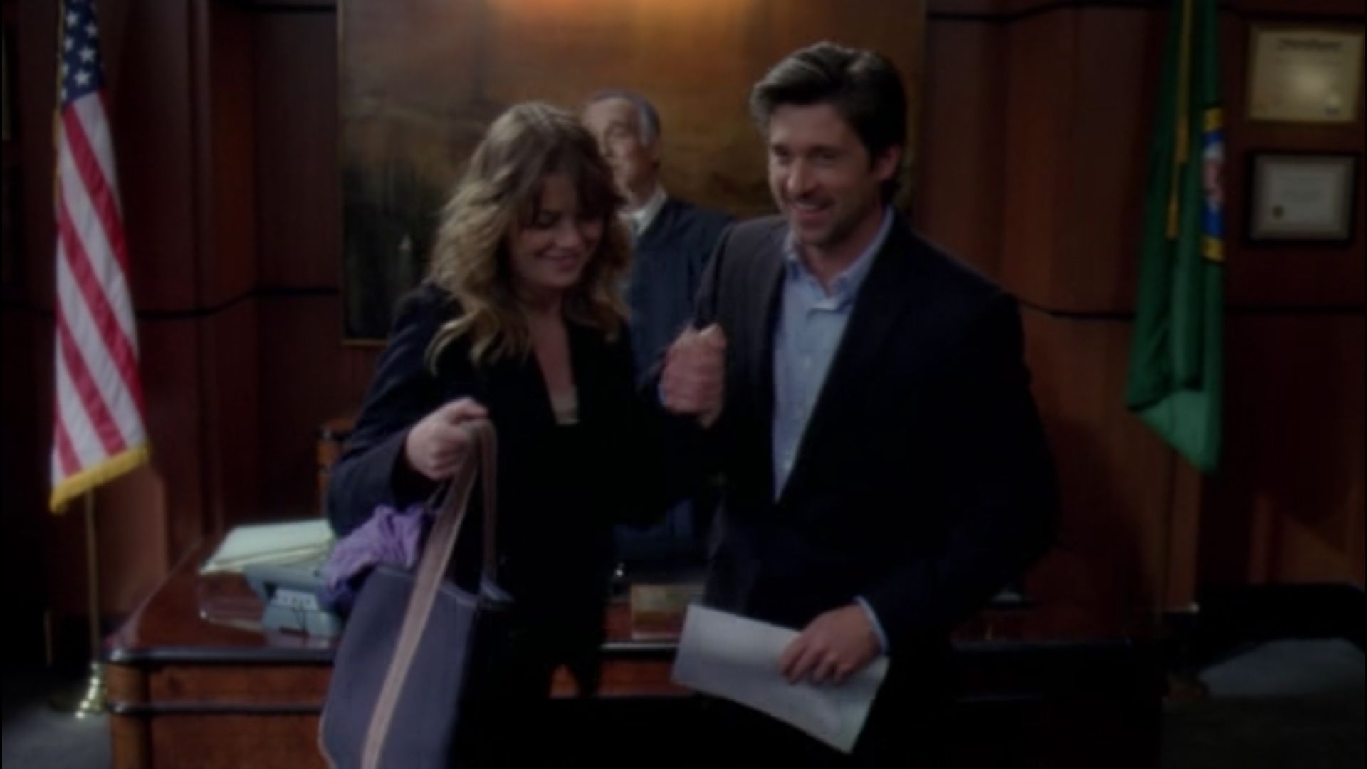 Derek and Meredith get legally married Grey's Anatomy