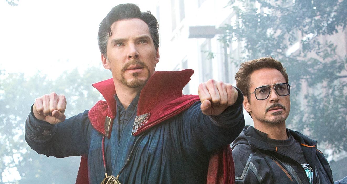 Doctor Strange and Tony Stark in Avengers Infinity War