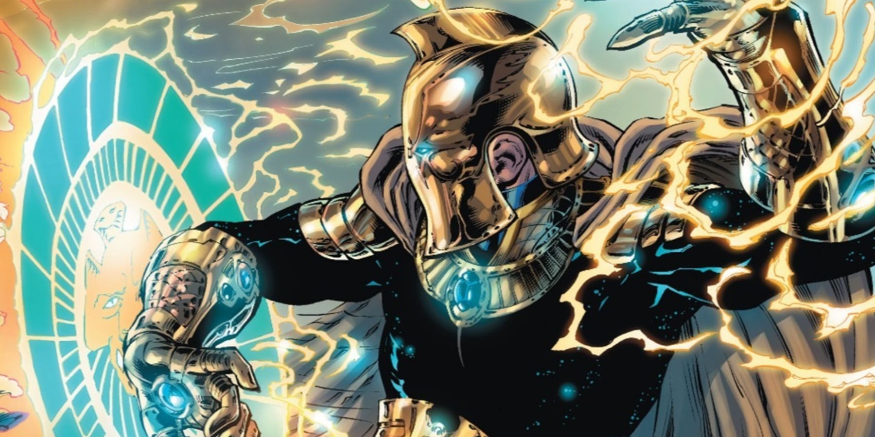 Doctor Fate using his powers in DC comics