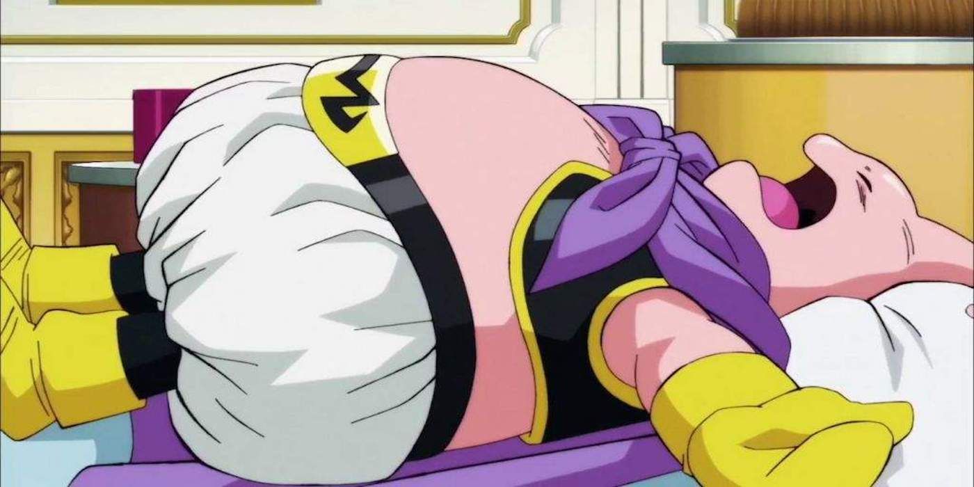 Dragon Ball Super Majin Boo dorme