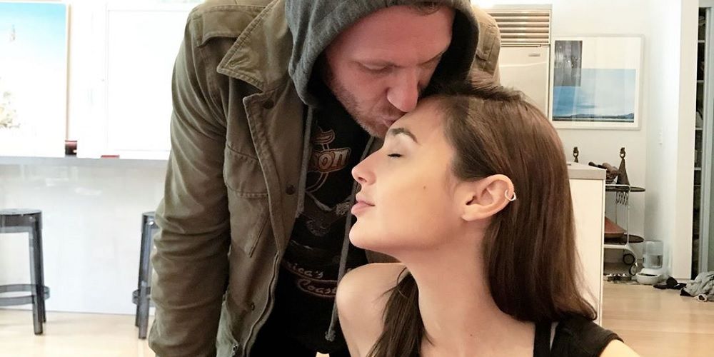 Gal Gadot and husband Yaron Versano forehead kiss Instagram
